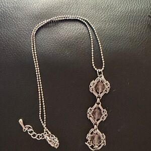 Custom made Elegant Silver Necklace with Intricate Design